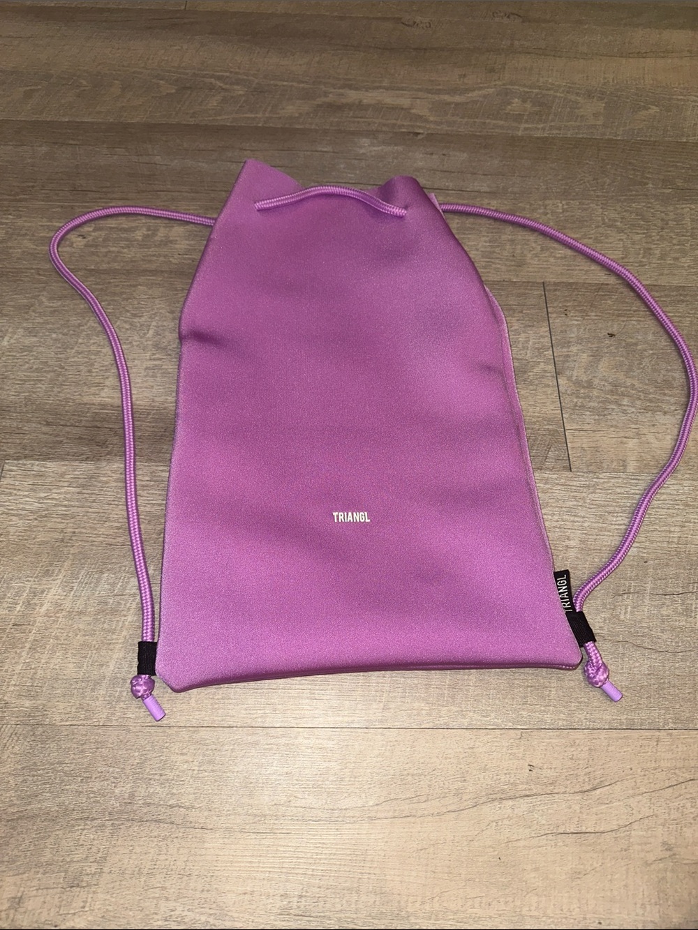 Triangl Lilac Drawstring Backpack